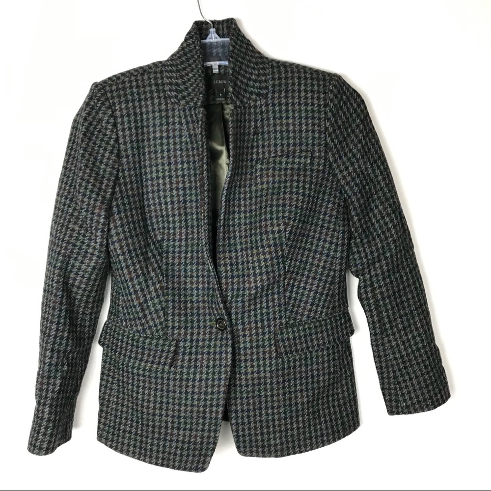 J. Crew | Houndstooth Regent Wool Blazer